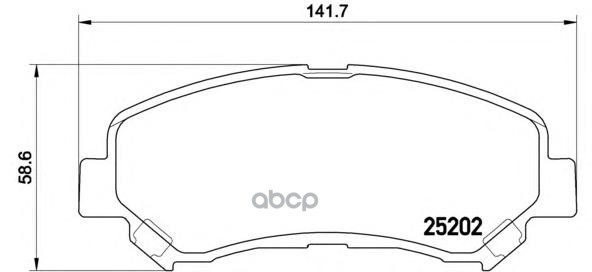 Колодки тормозные дисковые передние GAC NE TRUMPCHI GE3 07/17-> / HAIMA (FAW) S5 04/14-> / NISSAN (D Brembo арт. P79028