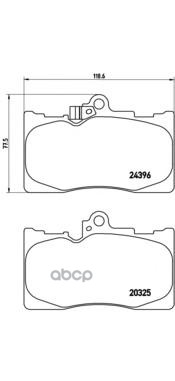 Колодки тормозные передние BREMBO P83072 Brembo арт. P83072
