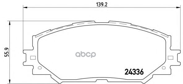 Колодки тормозные дисковые перед Brembo арт. P83082