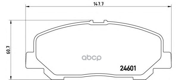 Колодки тормозные дисковые передн. TOYOTA ALPHARD / VELLFIRE (_H2_) 04/08-12/14 / TOYOTA ALPHARD / Brembo арт. p83099