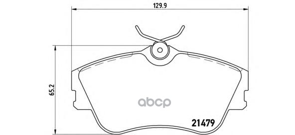 Колодки тормозные дисковые передн. VW TRANSPORTER IV Box (70XA) 07/90-04/03 / VW TRANSPORTER IV Bus Brembo арт. p85029