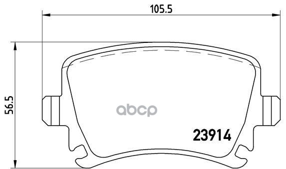 Колодки тормозные дисковые задн. серии Brembo Xtra AUDI A3 (8P1) 05/03-12/13 / AUDI A3 Convertible ( Brembo арт. p85073x