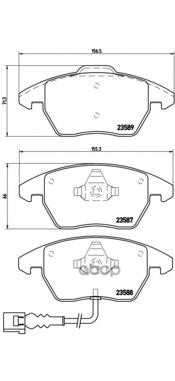 Колодки тормозные P85075 Brembo арт. P85075