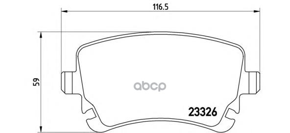 Колодки тормозные дисковые задн. AUDI A4 (8E2  B6) 11/00-12/05 / AUDI A4 (8EC  B7) 11/04-06/08 / AUD Brembo арт. p85076