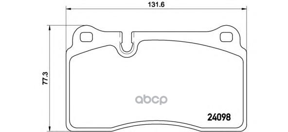 Колодки тормозные (Спереди) Volkswagen Touareg 02-18 Brembo арт. P 85 110