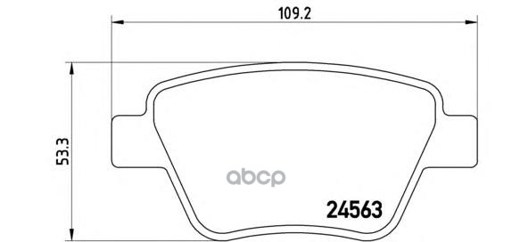 Колодки тормозные (Сзади) Audi A3 03-13 / Skoda Octavia 04-13 Brembo арт. P 85 114