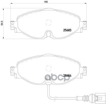 Колодки тормознае дисковые P85126X Brembo арт. P85126X