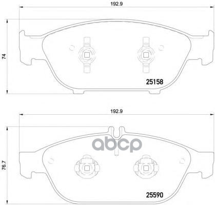 Колодки тормозные дисковые передн.AUDI A6 (4G2  4GC  C7) 11/10-09/18 / AUDI A6 Allroad (4GH  4GJ) 01 Brembo арт. p85127