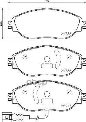 Колодки Тормозные Дисковые Xtra | Перед | Brembo арт. P85144X