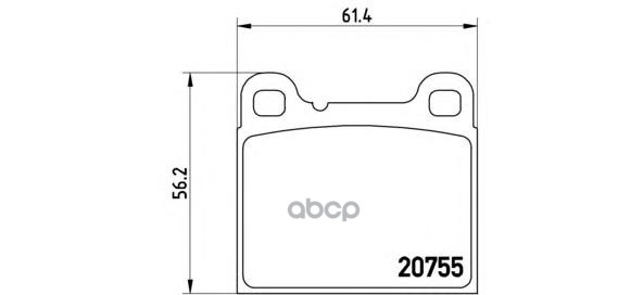 Колодки Тормозные Дисковые Задн. Volvo 240 (P242  P244) 08/74-12/93 / Volvo 240 Kombi (P245) 08/74-1 Brembo арт. p86002