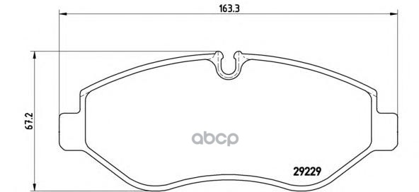 Колодки тормозные дисковые передн. IVECO DAILY CITYS Bus 06/14-10/16 / IVECO DAILY IV Box Body / Es Brembo арт. pa6026