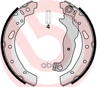 Колодки Тормозные Барабанные Задн. Ford Fiesta Vi 06/08-> / Ford Fiesta Vi Van 01/09-> / Mazda 2 (De Brembo арт. s24540