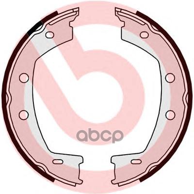Колодки тормозные барабанные задн. LAND ROVER FREELANDER 2 (L359) 10/06-10/14 Brembo арт. s44508