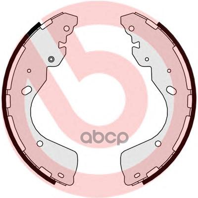 Колодки Тормозные Барабанные    | Зад | Brembo арт. S56547