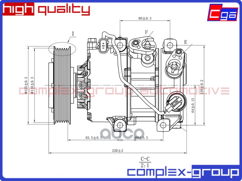 Компрессор 977012M600 13CC1147RA CGA арт. 13CC1147RA