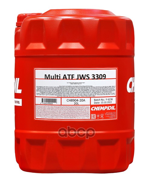 Multi Atf 20Л (Авт. Транс. Синт. Масло) CHEMPIOIL арт. CH890420