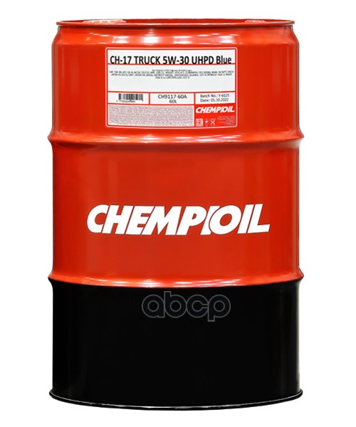 CHEMPIOIL 5W-30 Ch-17 Truck Uhpd Blue Ck-4, E6/ E9 60Л (Синт. Мотор. Масло) Hcv
