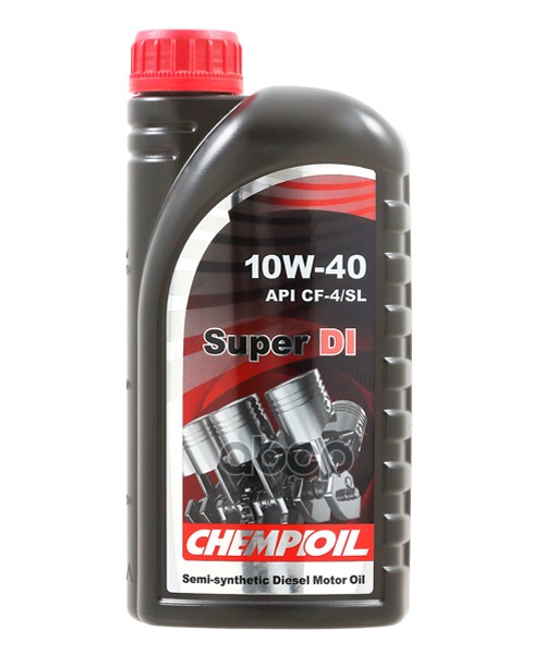 CHEMPIOIL 10W-40 Super Di, Cf-4/Sl, 1Л (Полусинт. Мотор. Масло)