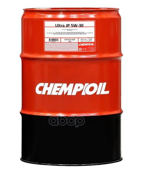 CHEMPIOIL 5W-30 Ultra Jp Sn Plus, Ilsac Gf-5/Gf-6A 60Л (Синт. Мотор. Масло)