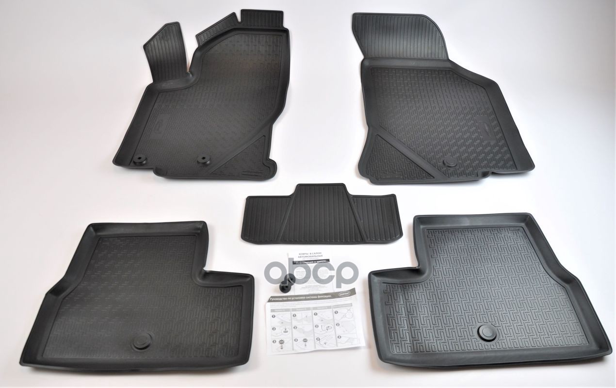 Коврики Салона Полиуретан Черный Ваз Калина Седан (1118), Хэтчбек (1119), Универсал Comfort 52.04.502.Pl COMFORT арт. 52.04.5...