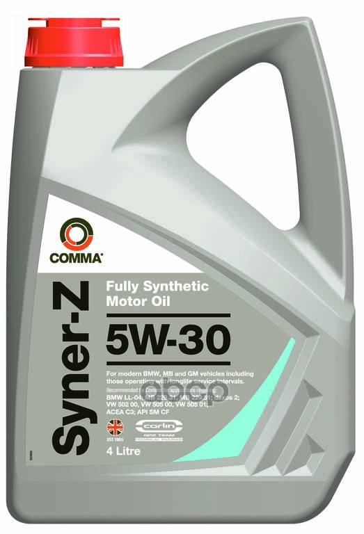 COMMA Масло Моторное Syner-Z 5W-30 (Acea C3 Dexos2 Api Sn Cf) 4Л