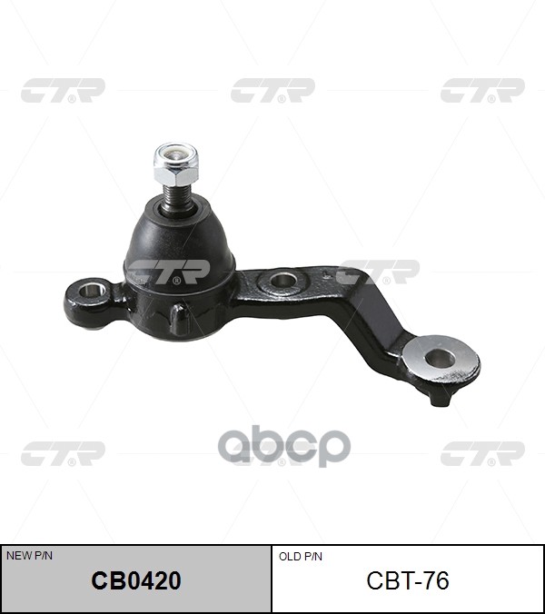 Опора шаровая передняя левая Toyota Soarer 2001 ~ 2005 / Crown Majesta 1999 ~ 2004 / Aristo 1999 ~ ; CTR арт. CB0420