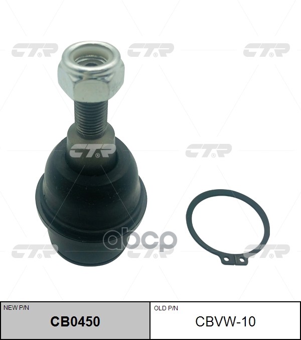 Опора шаровая VOLKSWAGEN Amarok 2009 ~ перед прав.лев. (старый арт. CBVW-10) CB0450 CTR арт. CB0450
