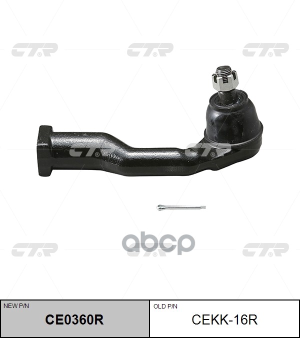 Наконечник Рулевой Тяги Внеш Правый Kia Sportage (93-02) (Нов Арт Ce0360r) Cekk-16R CTR арт. CEKK-16R