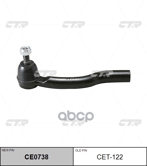 Наконечник Рулевой Тяги Левый Toyota Camry (V30), Aurion, Solara, Lexus Es350 (V40) (01-12) (Нов Арт Ce0738) Cet-122 CTR арт....