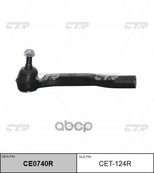 Наконечник Рулевой Тяги Правый Toyota Sienna 03-10 (Нов Арт Ce0740r) Cet-124R CTR арт. CET-124R