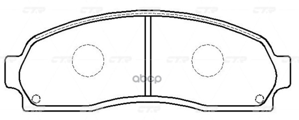 Колодки Тормозные Дисковые (Нов Арт Gk0152) Ckf-7 CTR арт. CKF-7