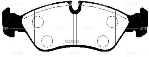 Колодки Тормозные Дисковые Chevrolet Lacetti 2003 - 2013 / Nubira 2005 - 2011 / Optra 2003 - 2013 / CTR арт. ckkd-4