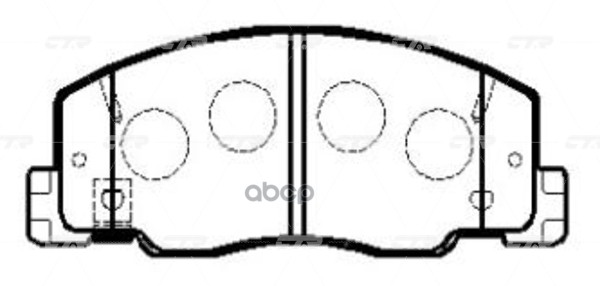 Колодки Тормозные Дисковые (Нов Арт Gk1041) Ckt-27 CTR арт. CKT-27