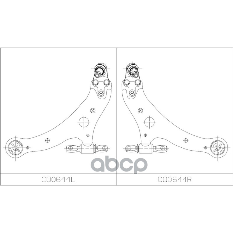 Рычаг подвески TOYOTA Alphard 2002 - 2008 / Aurion 2005 - / Camry 2001  -2014 / Harrier 2003 - 2012 CTR арт. cq0644l