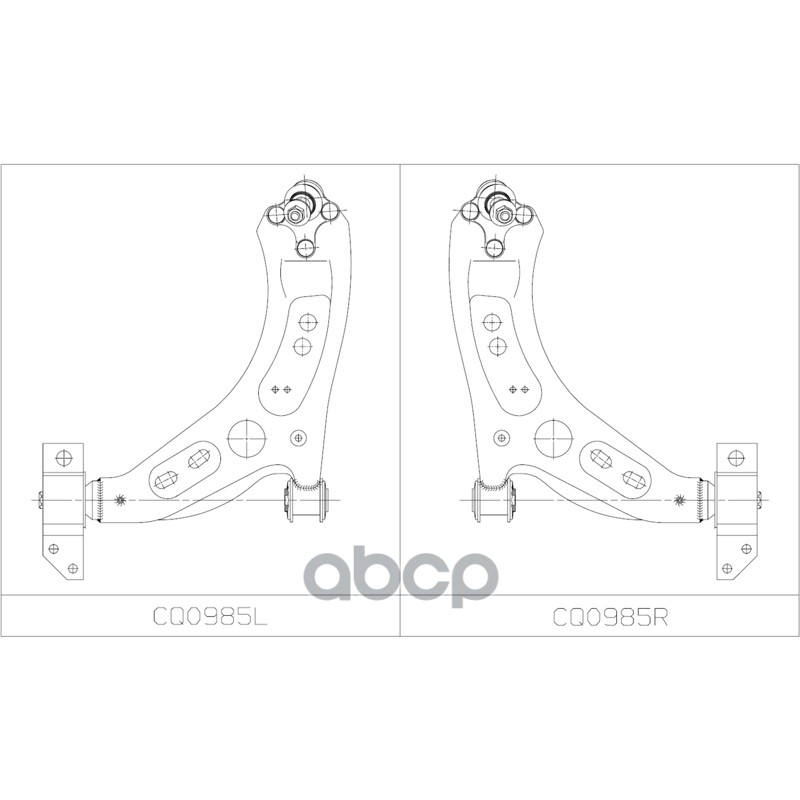 Рычаг подвески VOLKSWAGEN Passat 2008 - 2012 / Tiguan 2007 - 2016 / Passat CC 2011 - CTR арт. cq0985r
