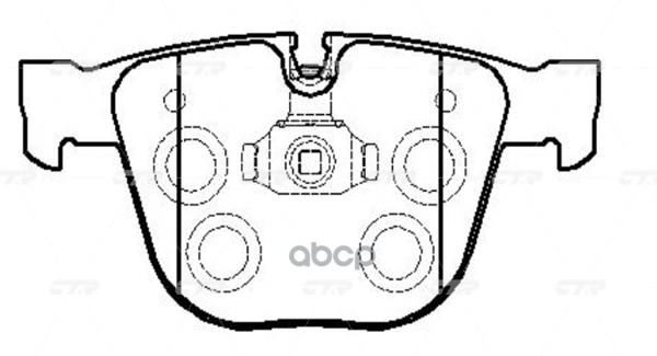 Колодки задние BMW E60/E65/X5(E70)/X6(E71) all 02-> CTR GK0023 CTR арт. GK0023
