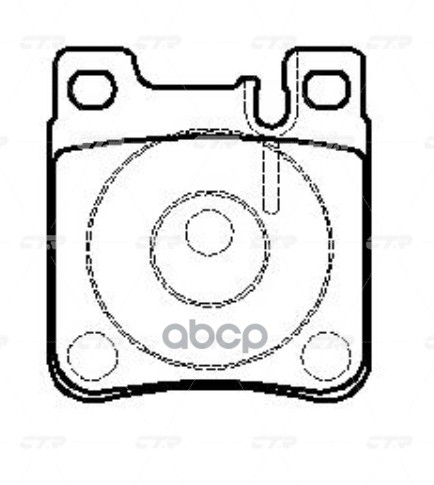 Колодки тормозные (Сзади) Mercedes-Benz C-Class 93-08 / E-Class 84-03 CTR арт. GK0031