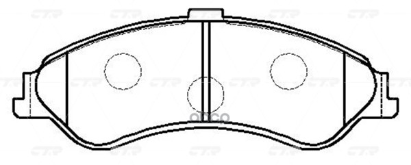 Колодки тормозные дисковые (старый арт. CKF-2) GK0147 CTR арт. GK0147
