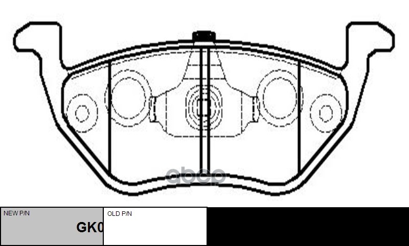 Колодки Тормозные Дисковые Задние Ford Escape 2001 ~ 2005 / Maverick 2002 ~ 2006 ; Mazda Tribute 200 CTR арт. GK0206