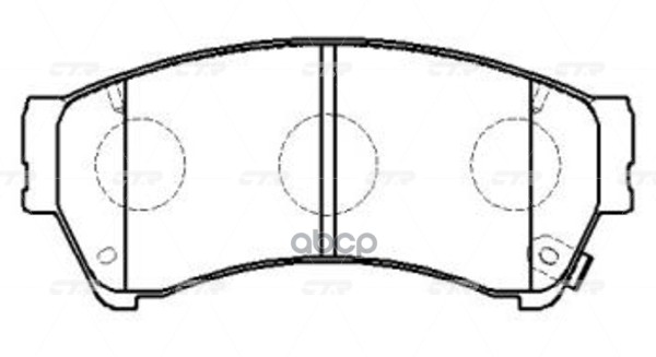 Колодки тормозные MAZDA 6 2007 ~ 2013 перед прав.лев. (старый арт. CKF-65) GK0210 CTR арт. GK0210
