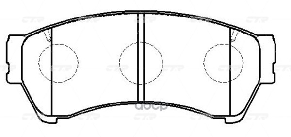 Колодки Передние Mazda 6 1.8/2.0/2.5 07 Ctr Gk0214 CTR арт. GK0214