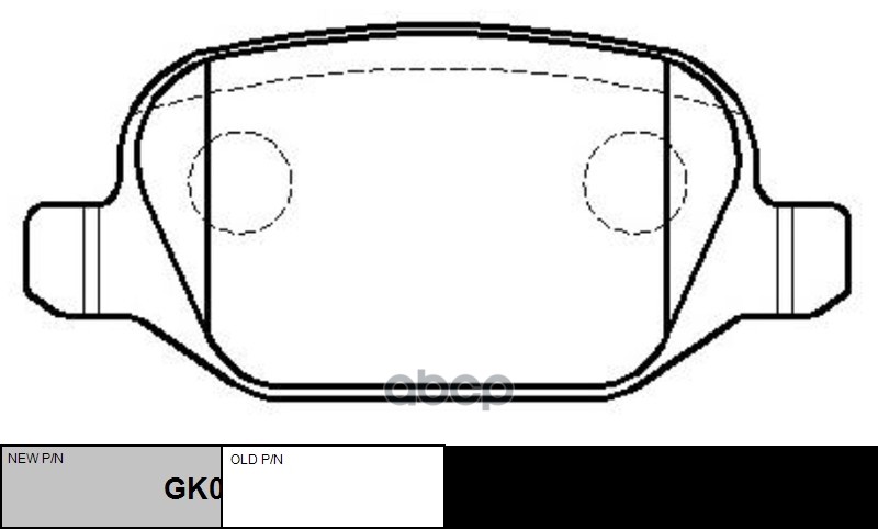 Колодки тормозные дисковые задние Fiat 500 2008 ~ ; LANCIA Musa 2003 ~ 2011 CTR арт. GK0243