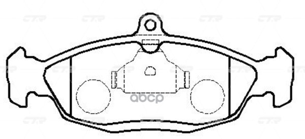 Колодки тормозные дисковые передние Daewoo Lanos 1997 ~ 2002 / Nexia 1995 ~ 2008 ; Opel Astra 1991 ~ CTR арт. GK0247
