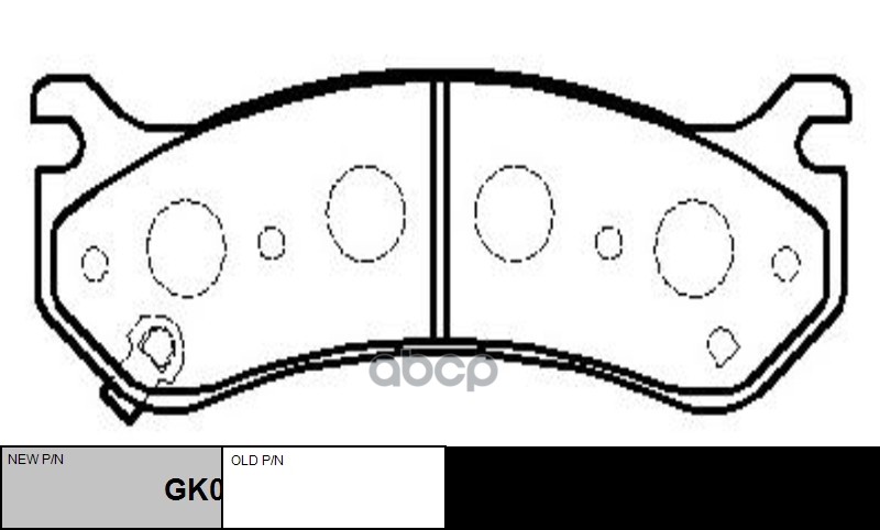 Колодки тормозные дисковые передние HUMMER H2 2003 ~ 2009 ; Cadillac Escalade 1998 ~ 2006 ; Chevrole CTR арт. GK0248