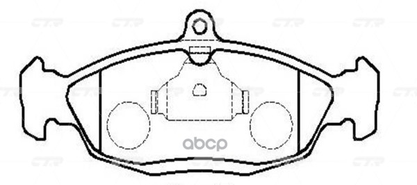 Колодки передние DAEWOO OP VecA 1.4-1.8 92-95 AstF/CorA/B невент CTR GK0272 CTR арт. GK0272