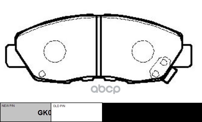 Колодки тормозные дисковые передние Honda Accord 1990 ~ 1991 / Civic 1994 ~ 2000 CTR арт. GK0321