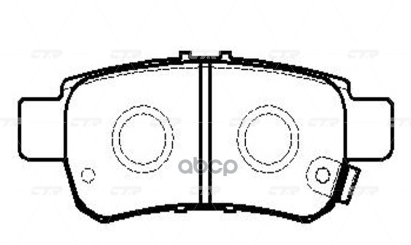 Колодки тормозные дисковые задние Honda Crossroad 2006 ~ 2011 CTR арт. GK0340
