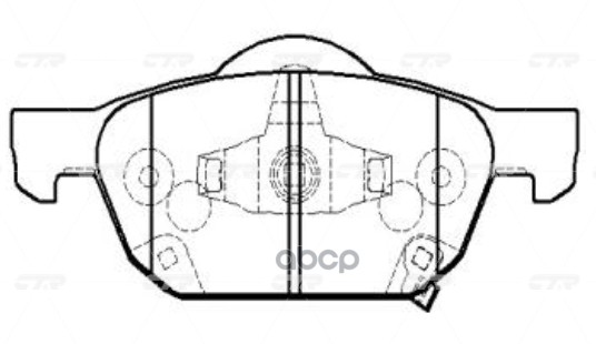 / Ckho-81 Gk0398 Колодки Тормозные Дисковые | Перед | CTR арт. GK0398