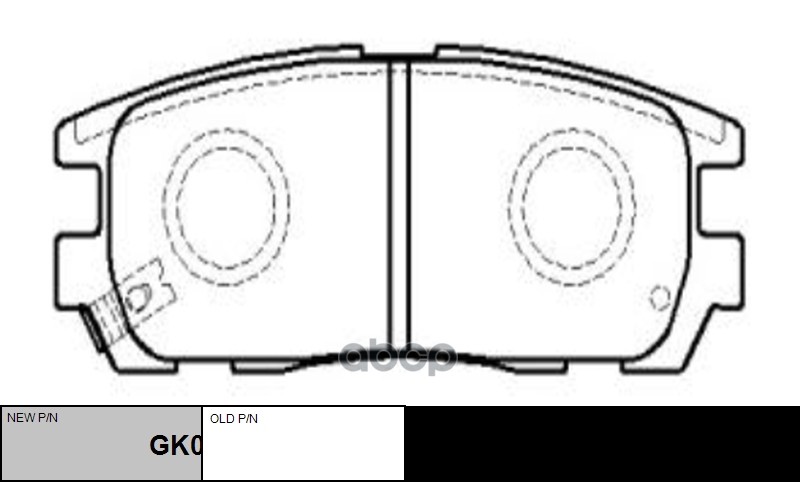 Колодки тормозные дисковые задние Opel Frontera 1992 ~ 2004 / Monterey 1997 ~ 2000 ; Isuzu Trooper 1 CTR арт. GK0404