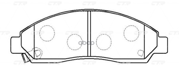 Колодки тормозные дисковые передние Isuzu D-Max 2.4/3.5/2.5D/3.0D V6 02 (старый арт. CKIS-4) GK0406 CTR арт. GK0406